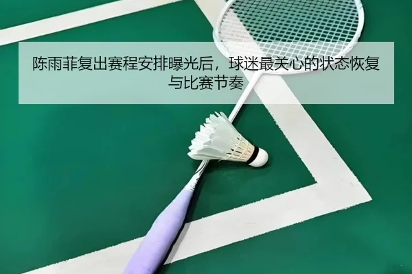 陈雨菲复出赛程安排曝光后，球迷最关心的状态恢复与比赛节奏